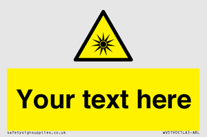 Custom Optical Radiation Sign